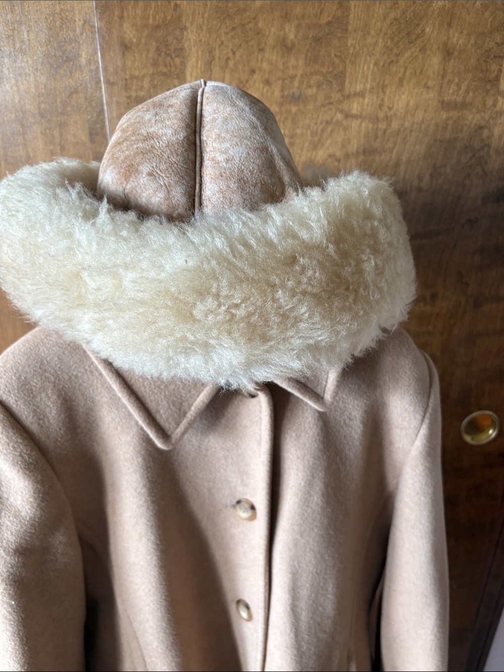 Women's Vintage Shearling winter hat
